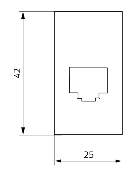 GME XRS-RJ45R11 RJ45 Pass-Through Adaptor - Toyota