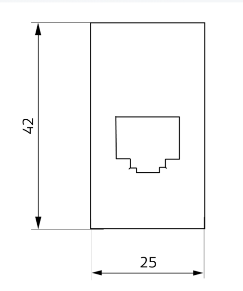 GME XRS-RJ45W11 RJ45 Pass-Through Adaptor - Toyota