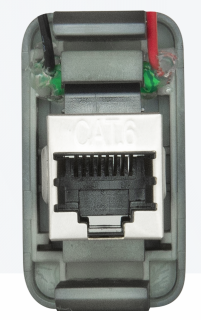 GME XRS-RJ45R2 RJ45 Pass-Through Adaptor - Type 2 (Red)