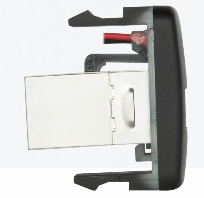 GME XRS-RJ45R2 RJ45 Pass-Through Adaptor - Type 2 (Red)