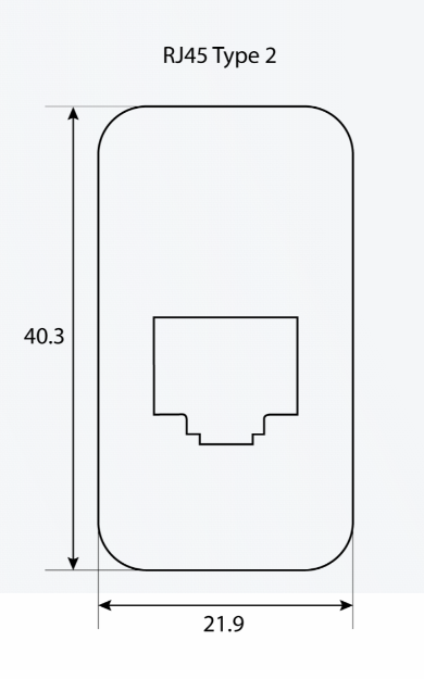GME XRS-RJ45R2 RJ45 Pass-Through Adaptor - Type 2 (Red)