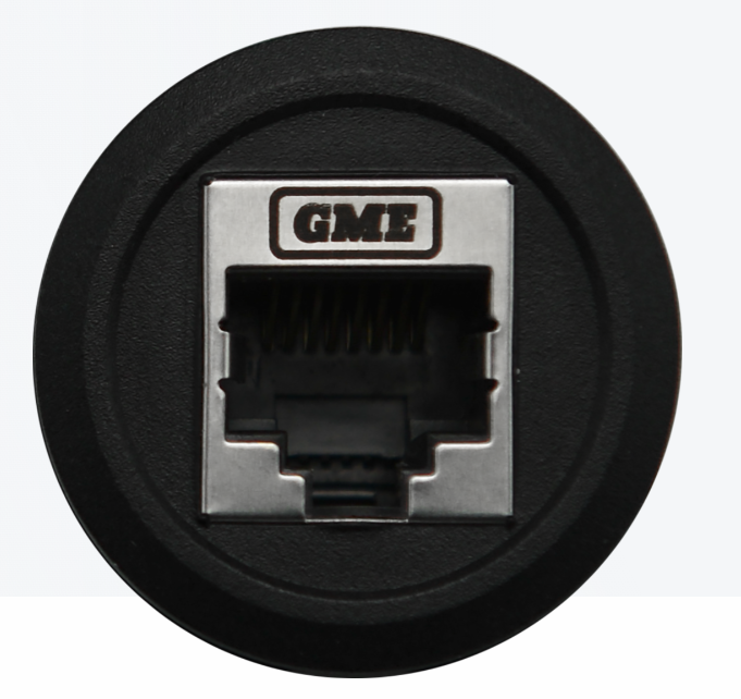 GME XRS-RJ45RND RJ45 Pass-Through Adaptor - Universal Round