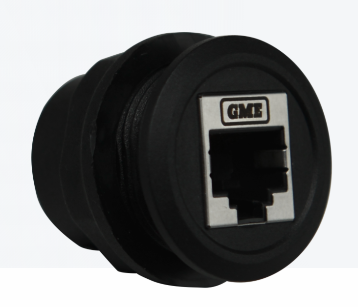 GME XRS-RJ45RND RJ45 Pass-Through Adaptor - Universal Round