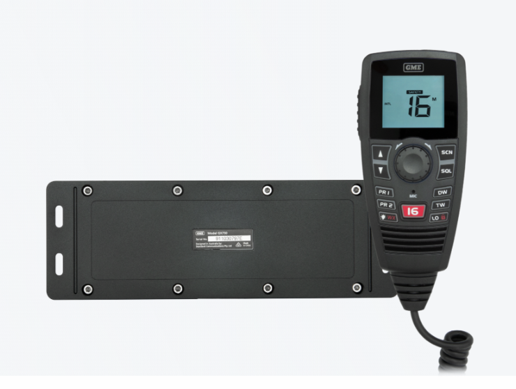 GME GX750B Black Box VHF Marine Radio - Black