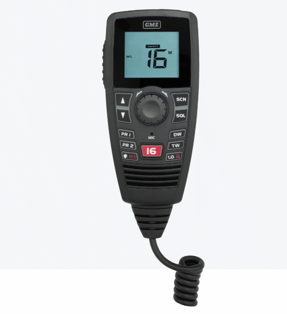 GME GX750B Black Box VHF Marine Radio - Black