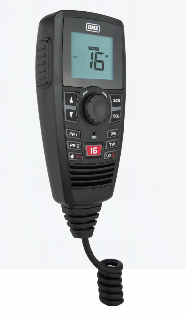 GME GX750B Black Box VHF Marine Radio - Black