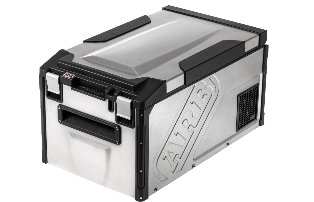 ARB FRIDGE 60L ELEMENTS, STAINLESS STEEL, 12VDC/240VAC, AUSTRALIAN AC PLUG