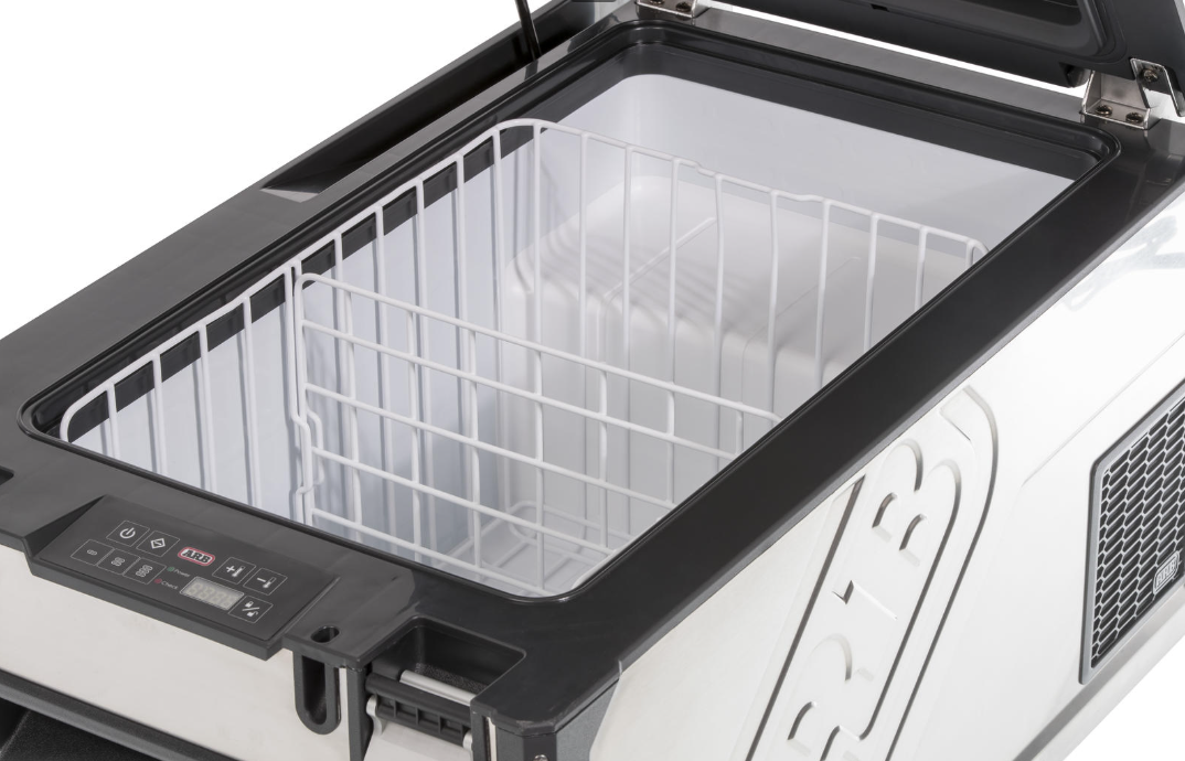 ARB FRIDGE 60L ELEMENTS, STAINLESS STEEL, 12VDC/240VAC, AUSTRALIAN AC PLUG