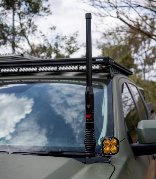 Pirate Camp Co. Bonnet Aerial & Ditch Light Mount Ford Next-Gen Ranger RA '22+ (RH)