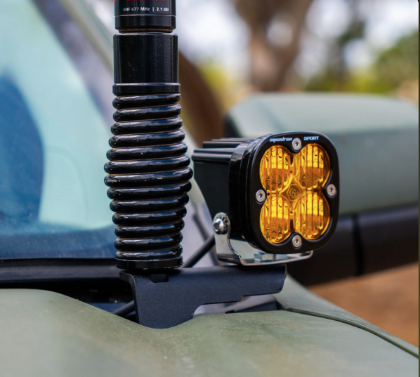 Pirate Camp Co. Bonnet Aerial & Ditch Light Mount Ford Next-Gen Ranger RA '22+ (RH)