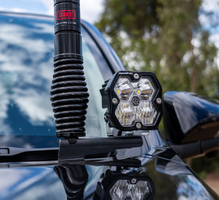 Pirate Camp Co. Bonnet Aerial & Ditch Light Mount Toyota Hilux N90 '25+ (LH)