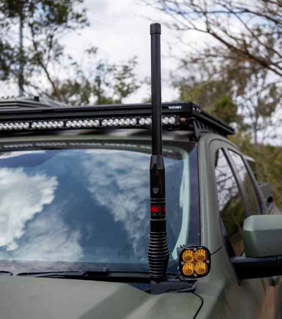 Pirate Camp Co. Bonnet Aerial & Ditch Light Mount Ford Next-Gen Ranger RA '22+ (LH)