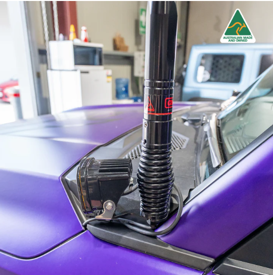 Pirate Camp Co. Bonnet Aerial or Ditch light Mount | Toyota Prado 250