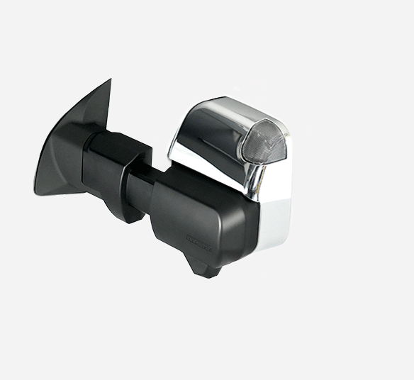 MSA Ranger & Everest POWER FOLD™ Towing Mirrors (Chrome, Electric, Heated, Indicators, Blind Spot Monitoring, Camera Provision, Temp Sensor, Puddle Light, Power Fold)