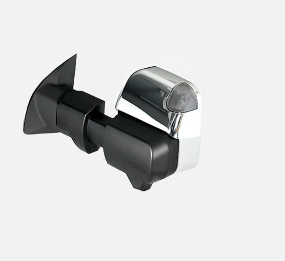 MSA Ranger & Everest POWER FOLD™ Towing Mirrors (Chrome, Electric, Heated, Indicators, Blind Spot Monitoring, Camera Provision, Temp Sensor, Puddle Light, Power Fold)
