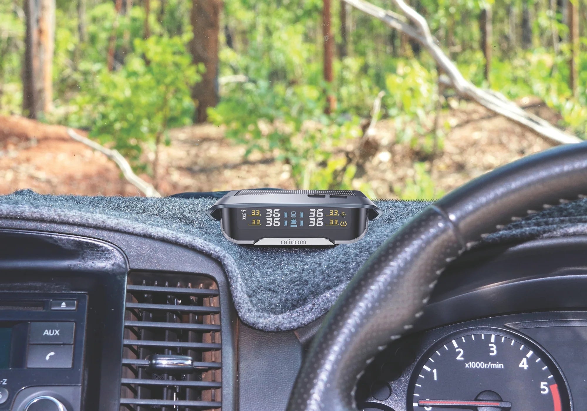 Oricom TPMS10-4I Tyre Pressure Monitoring System Incl. 4 Internal Sensors with APP Control Settings