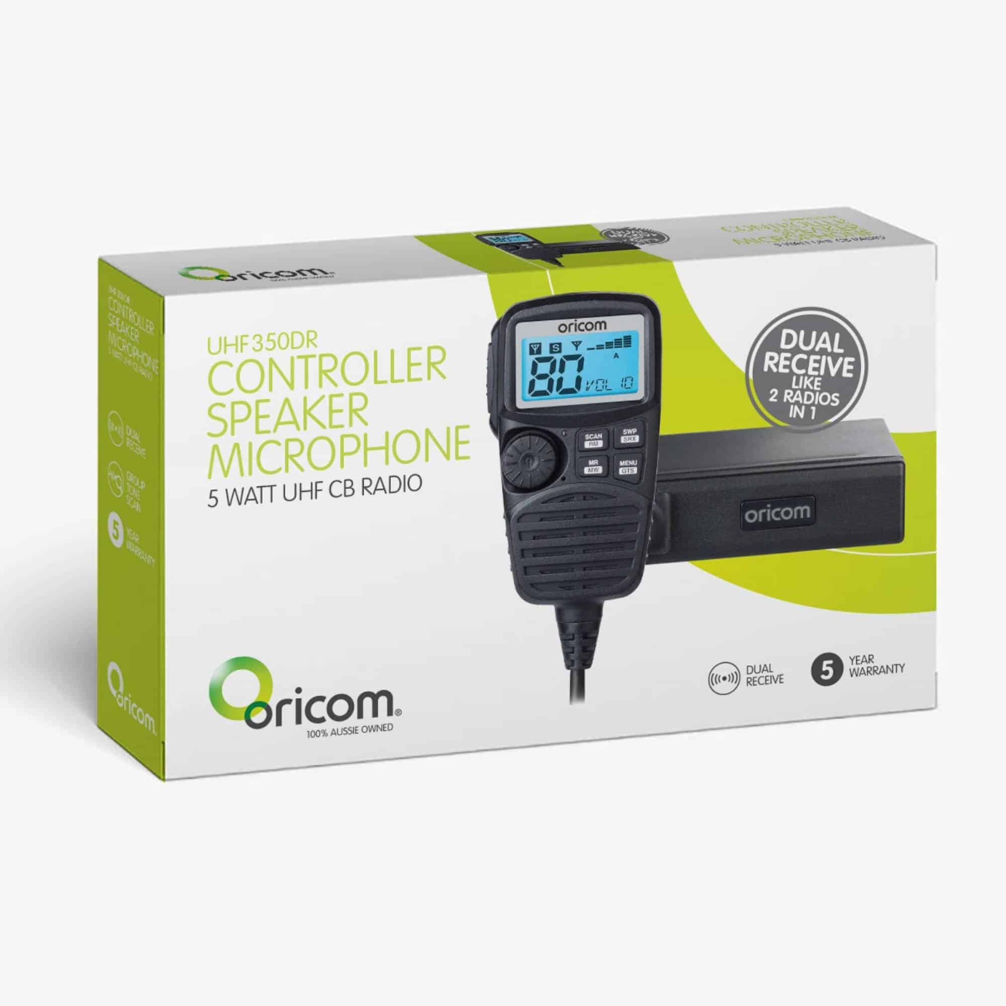 Oricom UHF350DR Dual Receive UHF CB Radio