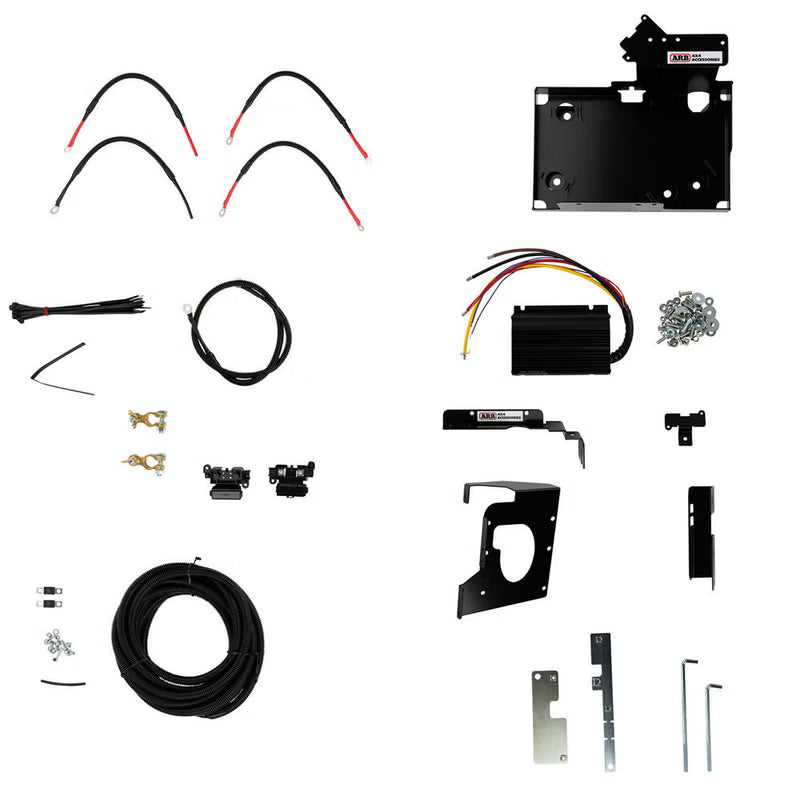 ARB Auxiliary Battery System under bonnet with BCDC1225D - Toyota Hilux (08/2020-10/2025)