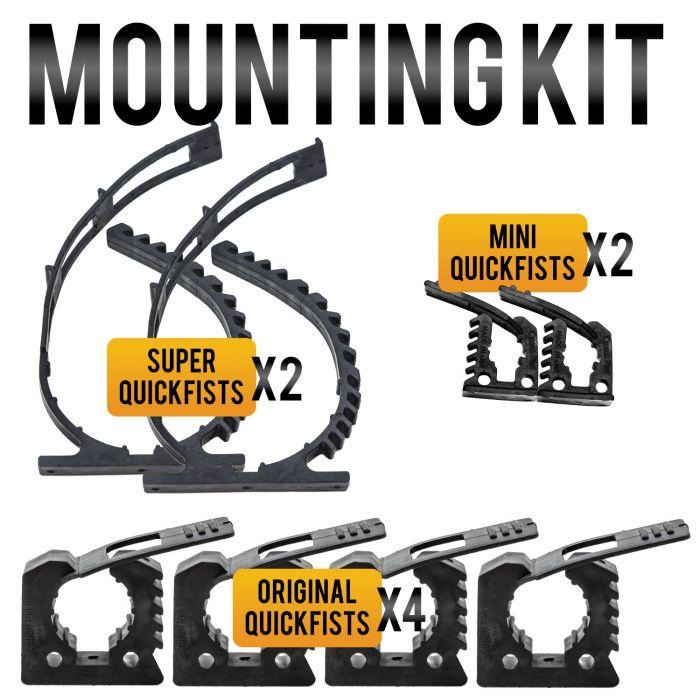 QUICK FIST CLAMP MOUNTING KIT 8 CLAMP KIT