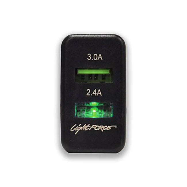 LightForce Dual USB to suit Toyota