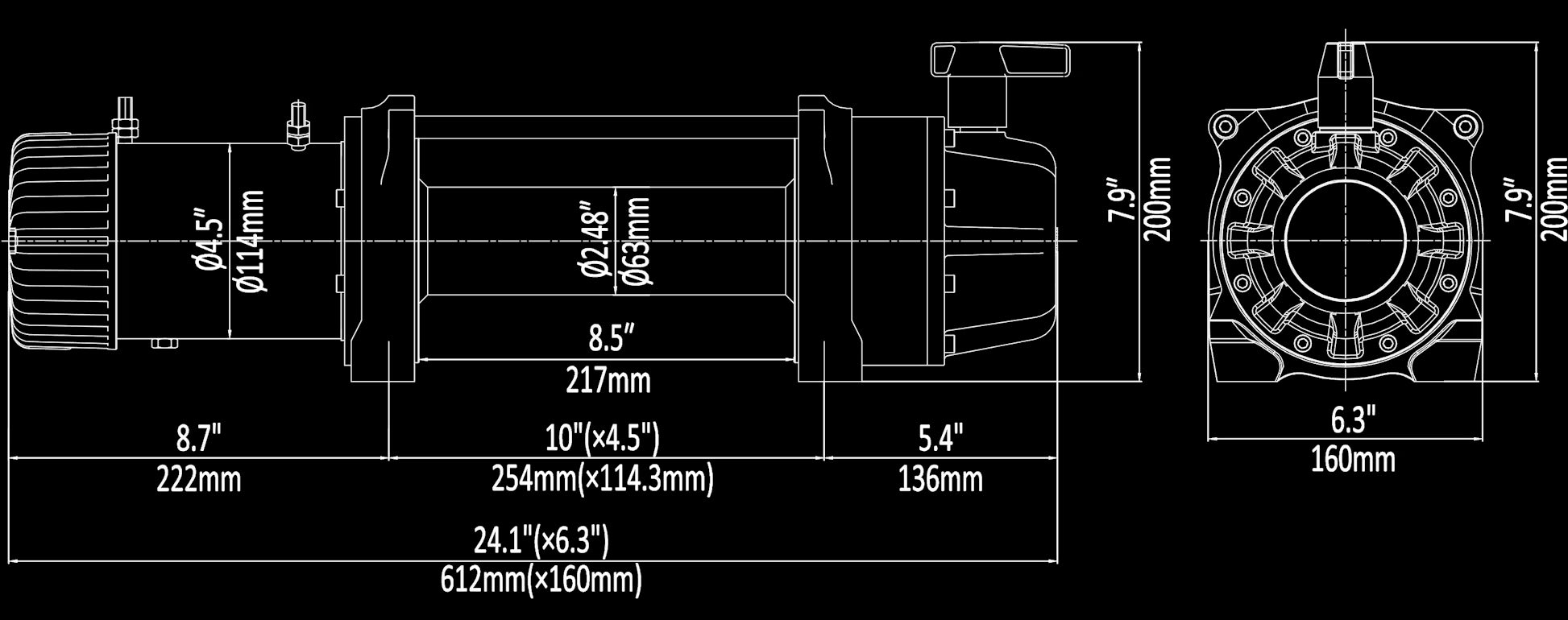 Runva EWB9500-Q PREMIUM EVO 12V with Synthetic Rope