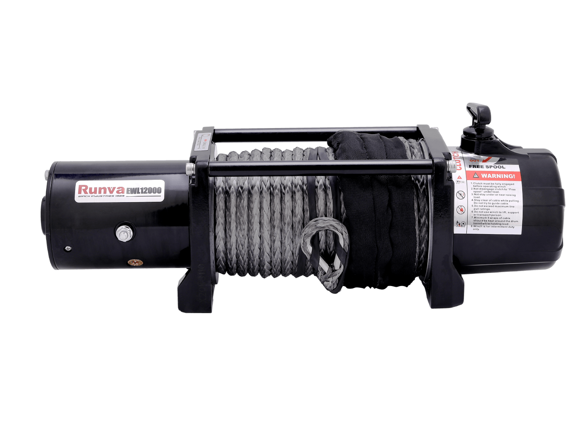 Runva EWL12000 12V with Synthetic Rope