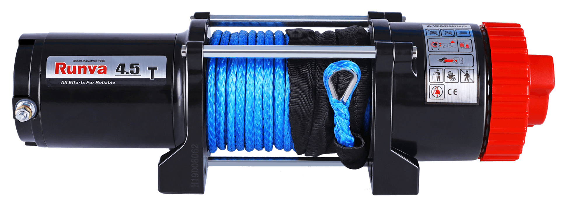 Runva EWT4500 12V with Synthetic Rope