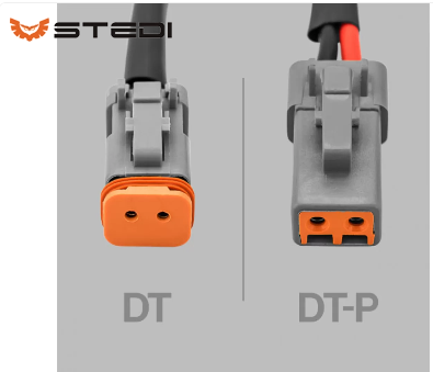 Stedi 2 to 1 Deutsch DT-P Connector / Splitter - 2 Lights with 1 Wiring Harness 1.5m