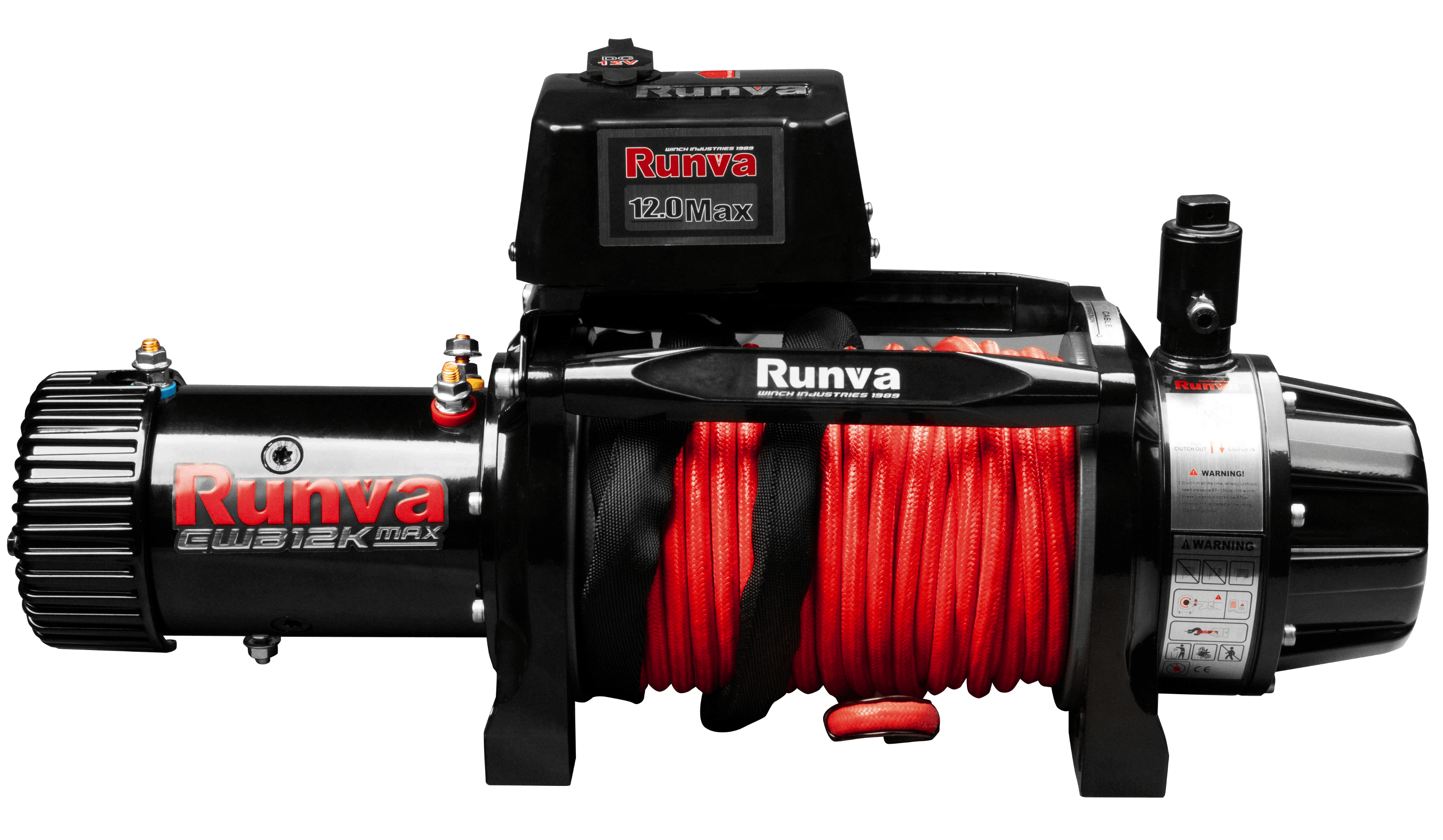 Runva EWB12K MAX 12V with Armortech Synthetic Rope